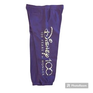Disney 100 Years of Wonder Purple Sweatpants.  Size: XL  Unisex